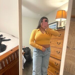 Women's creamsicle orange Long Sleeve Top